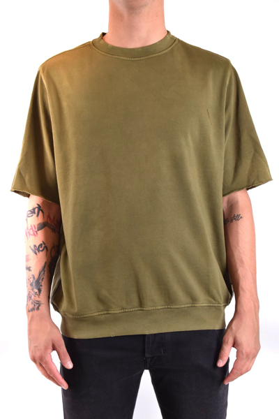 Shop Paolo Pecora Men's Green Other Materials T-shirt
