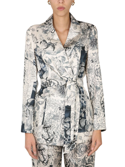 Shop Etro Women's Multicolor Other Materials Outerwear Jacket