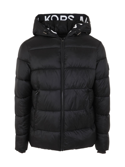 Shop Michael Kors Men's Black Other Materials Outerwear Jacket