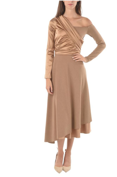 Shop Fendi Women's Beige Other Materials Dress