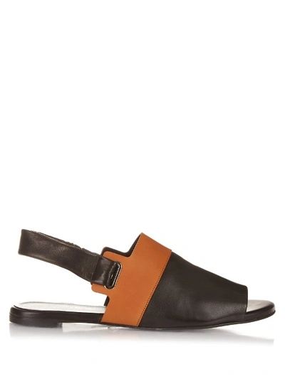 Robert Clergerie Gassot Leather Sandals In Black