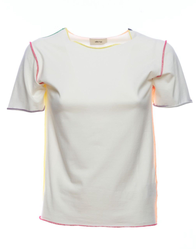 Shop Akep Women's White Other Materials T-shirt