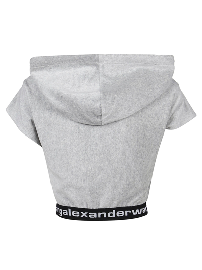 Shop Alexander Wang T T By Alexander Wang Women's Grey Other Materials Sweatshirt