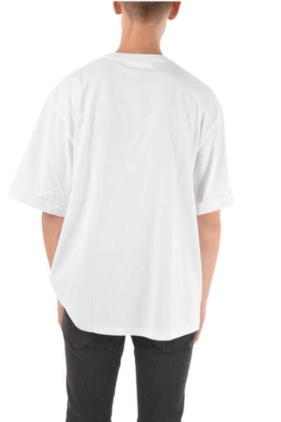 Shop Neil Barrett Men's White Other Materials T-shirt