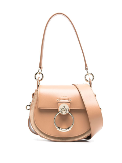 Shop Chloé Small Tess Crossbody Bag In Neutrals