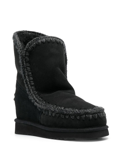 Mou Eskimo Faux Fur-lined Boots In Black