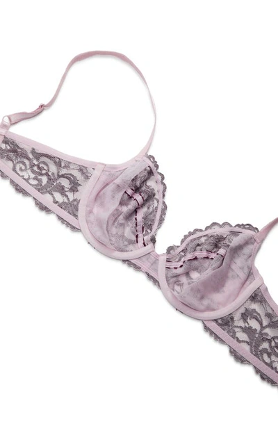 Shop Wacoal Nstant Icon Underwire Bra In Fragrant Lilac/ Pickled Beet