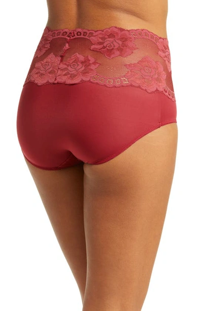 Shop Wacoal Light And Lacy Brief In Rhubarb