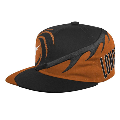 Shop Mitchell & Ness Youth  Orange/black Texas Longhorns Spiral Snapback Hat