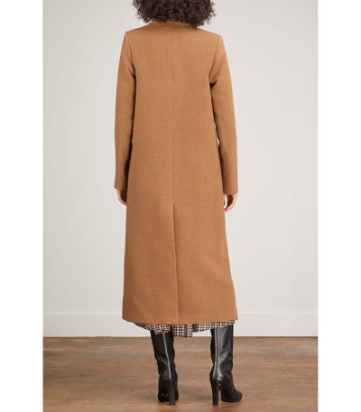 Shop Samsoe & Samsoe Falcon Coat In Brown Sugar