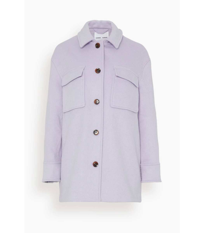 Shop Samsoe & Samsoe Dione Overshirt Jacket In Orchid Petal In Purple