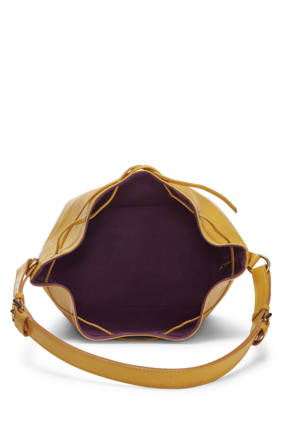 Pre-owned Louis Vuitton Tassil Yellow Epi Noé Petite