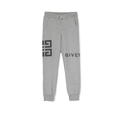 Shop Givenchy 4g Print Track Pants In Grey
