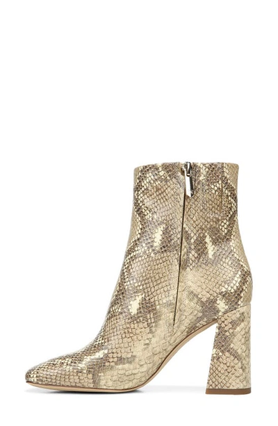 Shop Sam Edelman Codie Square Toe Bootie In Wheat Multi Snake Print