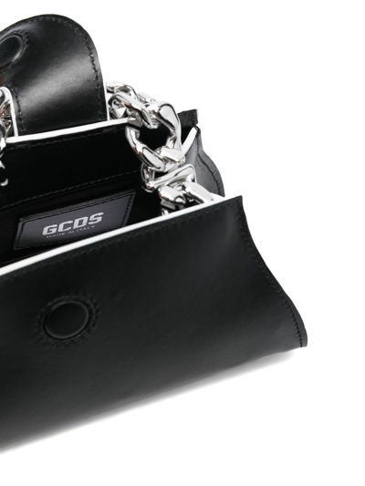 Shop Gcds Leather Mini Bag In Black