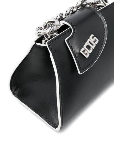 Shop Gcds Leather Mini Bag In Black