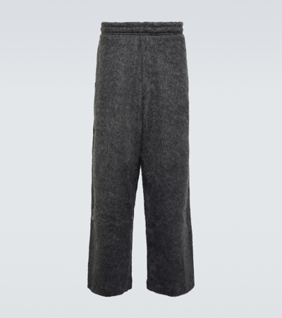 Shop Our Legacy Reduced Cotton-blend Straight Pants In Ash Grey Alpaca