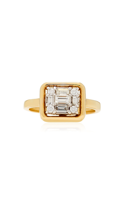 Shop Mindi Mond Clarity 18k Gold Framed Diamond Ring