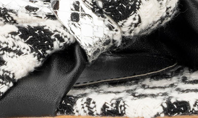 New York And Company Anthi Houndstooth Platform Sandal In Black/ White