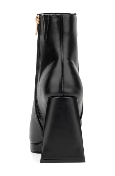New York And Company Yolana Square Toe Bootie In Black