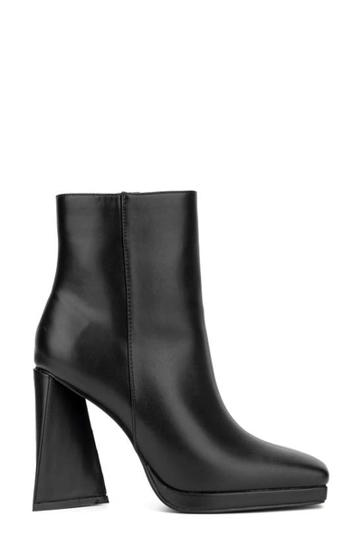 New York And Company Yolana Square Toe Bootie In Black
