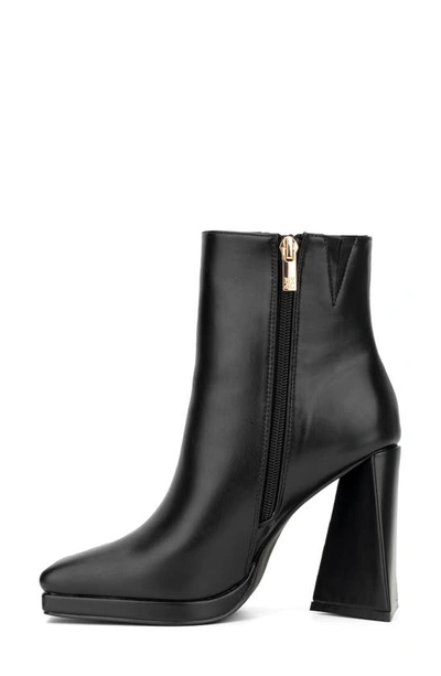 New York And Company Yolana Square Toe Bootie In Black