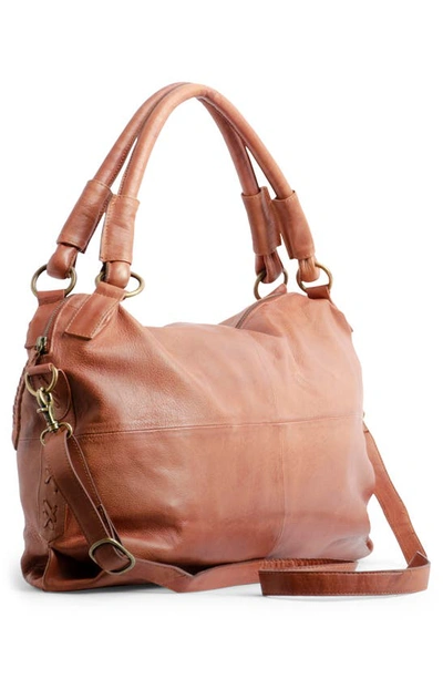Shop Day & Mood Media Leather Crossbody Bag In Saddle