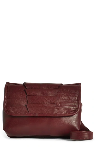 Shop Day & Mood Small Brenna Leather Crossbody Bag In Wine