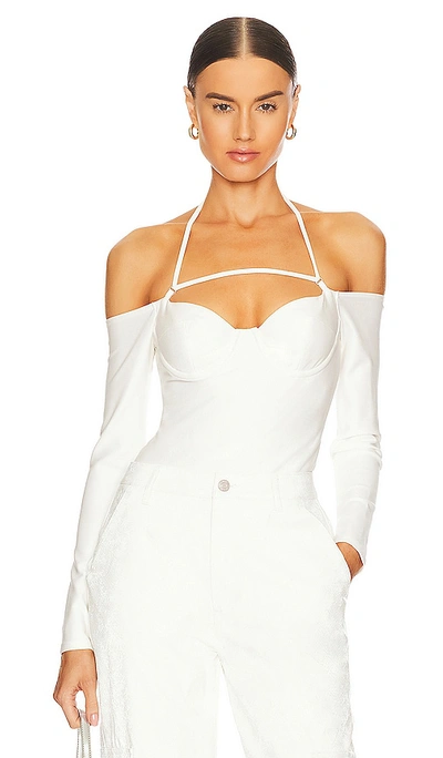 Shop Nbd Aleena Bodysuit In White
