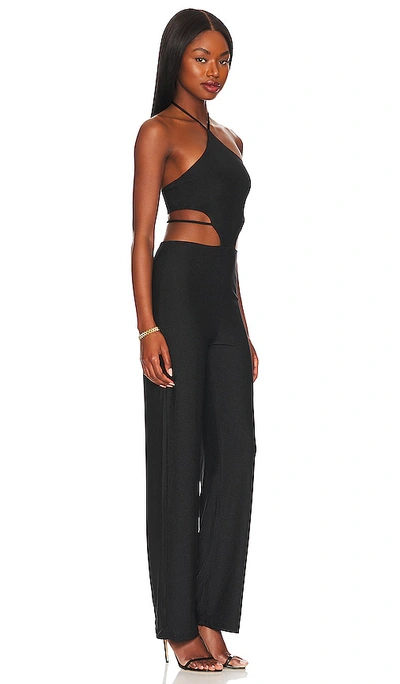 Superdown Kelsie Halter Jumpsuit In Black