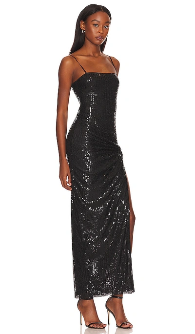 Superdown Chrissy Slit Maxi Dress In Black