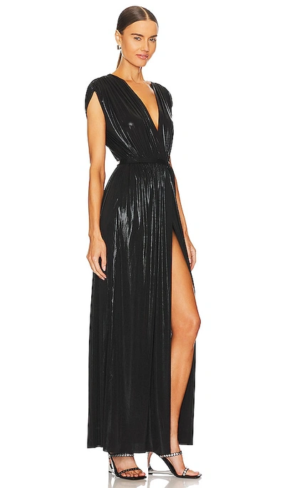 Shop Norma Kamali Athena Gown In Black
