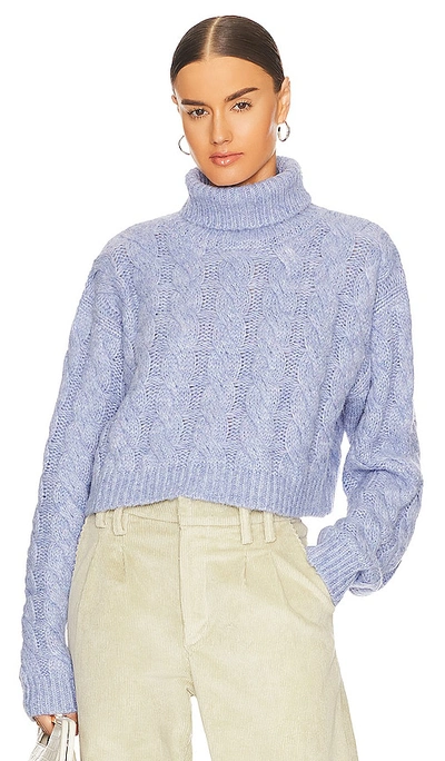 Shop Atoir The Harper Knit Sweater In Baby Blue