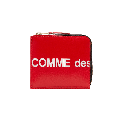 Pre-owned Comme Des Garçons Huge Logo Wallet 'red'