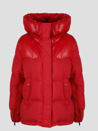 Shop Moncler Etival Jacket In Red