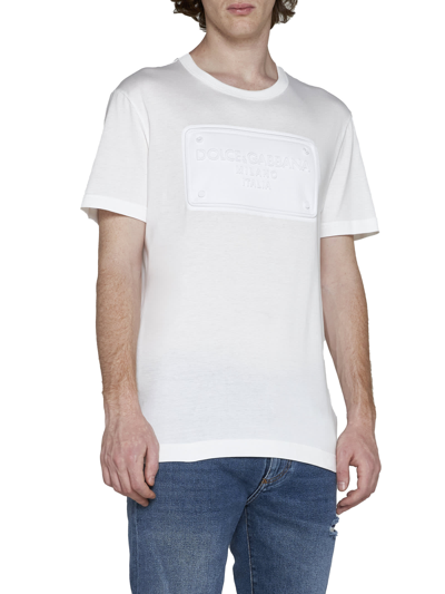 Shop Dolce & Gabbana T-shirt In Bianco