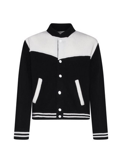 Shop Laneus Jacket In Nero Bianco