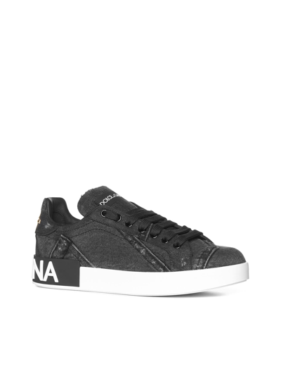 Shop Dolce & Gabbana Sneakers In Nero Bianco