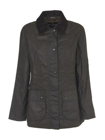 Shop Barbour Beadnell Wax Jacket In Olive