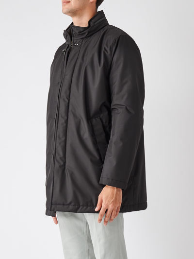 Shop Fay Urban Duty Raincoat Jacket In Nero