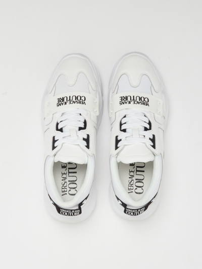 Shop Versace Jeans Couture Fondo Speedtrack Sneaker In Bianco