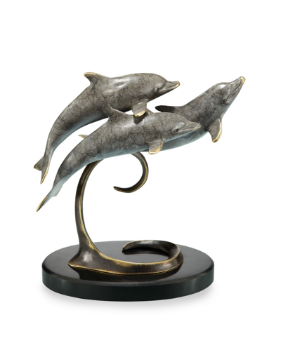 Shop Spi Home Triple Dolphins Sculpture In Multi