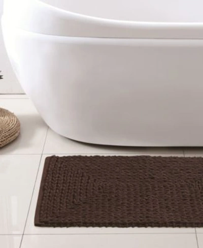 Shop Vcny Home Barron Cotton Blend Chenille Rug Collection In Chocolate