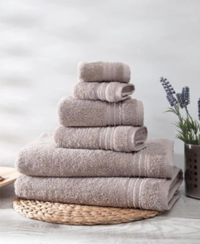 Shop Ozan Premium Home Cascade Towel Collection In Taupe
