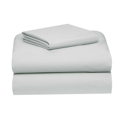 Shop Ocm 3-piece Supersoft Microfiber College Dorm Bed Sheet Set In Twin Xl In Gray
