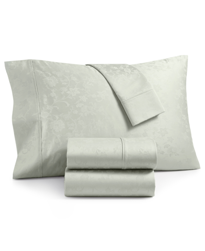 Shop Aq Textiles Bergen House Floral Vine 100% Certified Egyptian Cotton 1000 Thread Count 4 Pc. Sheet Set, King In Sage