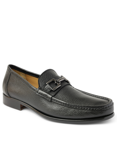 Shop Bruno Magli Men's Trieste Loafer Shoes In Black Cervo