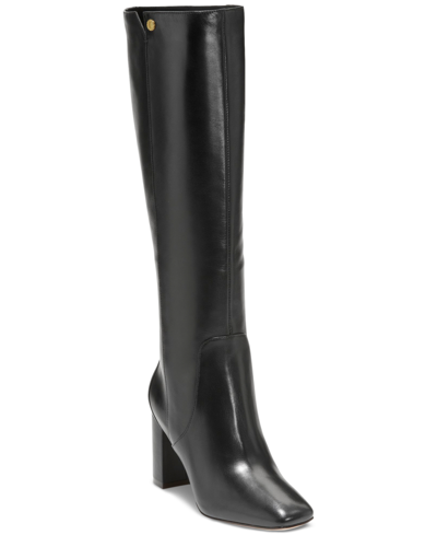 Shop Cole Haan Women's Valley Square-toe Boots In Black Leather