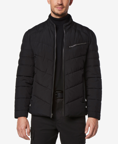 Shop Marc New York Men's Winslow Stretch Packable Puffer Jacket In Black
