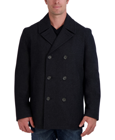 Shop Nautica Men's Classic Peacoat In Charcoal